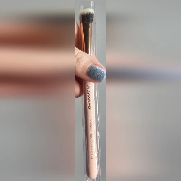 Lamora Pro Face Contour Brush Set Of 5 Contouring Sculpting & Highlighting Pink - Picture 8 of 8